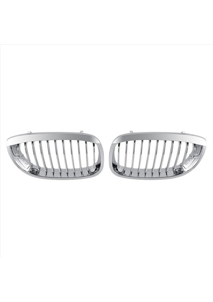 -Bmw E46 3 Serisi Coupe Cabriolet 2-Door Lcı 2003-2006 Front Hood Center Böbrek Izgara Grill (Chrome Tek Çizgi) (Yurt Dışından)