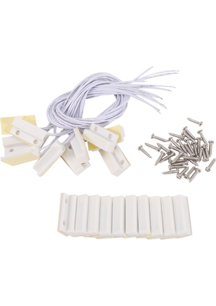 10 x Kapı Veya Pencere Teması Manyetik Anahtar Alarmı - Smd Tarzı Beyaz (Yurt Dışından)