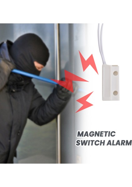 10 x Kapı Veya Pencere Teması Manyetik Anahtar Alarmı - Smd Tarzı Beyaz (Yurt Dışından) fırsatları