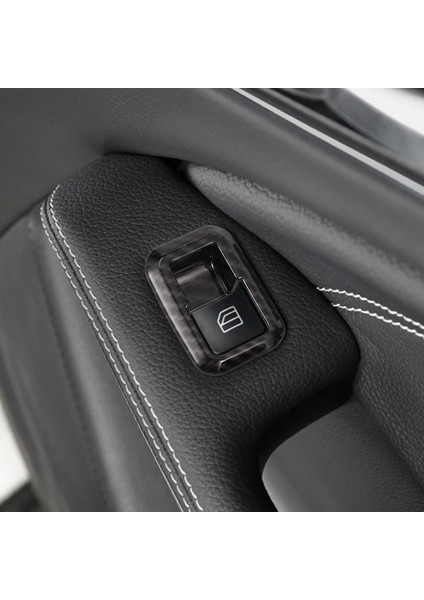 2 Set Araç Aksesuarları 1 Set Araç Kapısı Penceresi Anahtarı Kapak Trims &amp 1 Set Araç Direksiyon Tekerleği Düğmesi Kapak Döşeme Çıkartmaları (Yurt Dışından) fırsatları