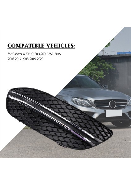 Ön Tampon Izgara Sis Lambası Kapağı ve Mercedes-Benz C Sınıfı W205 C180 C200 C250 205885123 2058551123 (Yurt Dışından) fiyatları