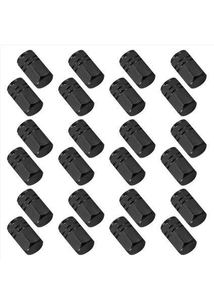 24PCS Valf Gövdesi Kapaklar Araba Lastik Valfi Gövdesi Kapak Kapakları Siyah (Yurt Dışından) modelleri