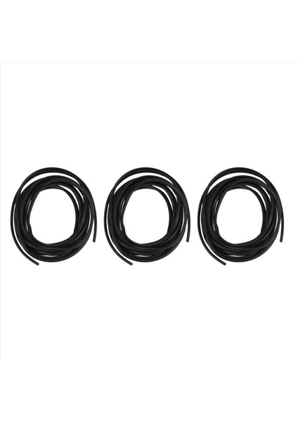 3pcs 16FT/5M Siyah Kalıp Trim Kauçuk Şerit Araç Kapısı Çekme Koruyucu Kenar Koruma (Yurt Dışından)