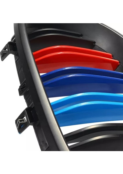 Araba Parlatıcı Siyah Ön Kaput Böbrek Çift Hat Izgara Mesh Sport Racing Izgaraları Bmw E60 E61 5 Serisi M5 04-09 M Stil (Yurt Dışından) fiyatları