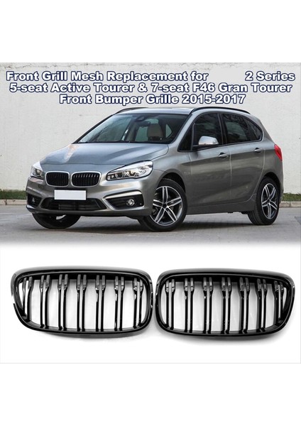 Bmw 2 Serisi F45 5 Koltuk Aktif Turer ve 7 Koltuk F46 Gran Tourer 2014-2017 Için Araba Ön Tampon Izgarası (Yurt Dışından) fırsatları
