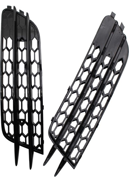 1paır Ön Sis Kapağı Petek Izgara Yarış Izgaraları Audi A6 C7 2012-2015 4G0807681 4G0807682 Siyah (Yurt Dışından) fırsatları