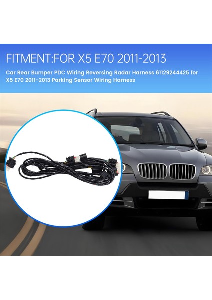 Araba Arka Tampon Pdc Kablolama Ters Radar Kablo Dairesi 61129244425 Bmw X5 E70 2011-2013 Park Sensörü Kablo Demeti (Yurt Dışından) fırsatları