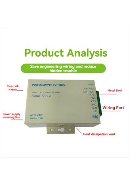 DC12V 5A Kapı Erişim Kontrol Sistemi Switch Güç Kaynağı Ac 110-240V Kilit Yüz Erişim Kontrol Sistemi (Yurt Dışından) indirimleri