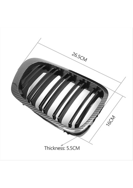 Bmw E46 1999-2006 Için Ön Tampon Böbrek Izgarası Yedek Çift Çıta Izgaraları 3 Serisi 2dr Karbon Fiber (Yurt Dışından) modelleri