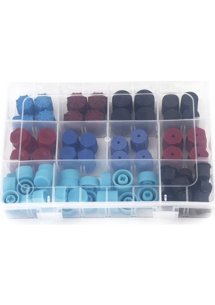 77 Adet Kutu Evrensel Araba Klima Toz Kapağı Yedek Bir C Sistem Yüksek Düşük Yan Bağlantı Noktası Kapakları Parçaları Değiştiren Parçalar (Yurt Dışından)