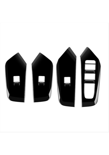 Araba Iç Kapı Koltuk Pencere Cam Anahtar Çerçeve Panel Toyota Prius 60 Serisi 2022 2023 Siyah (Yurt Dışından)