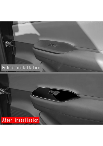 Araba Iç Kapı Koltuk Pencere Cam Anahtar Çerçeve Panel Toyota Prius 60 Serisi 2022 2023 Siyah (Yurt Dışından) fiyatları