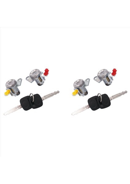 2x Corolla AE100 93-97 Için Anahtarlı Araç Kapısı Kilidi (L+R) Geo Prızm 69051-12340 69052-12360 (Yurt Dışından)