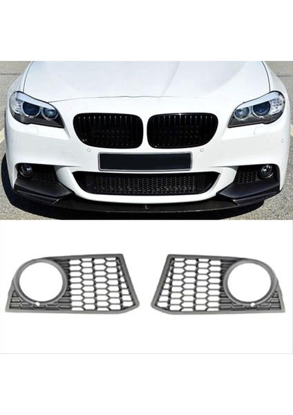 Bmw 5 (F10 / F11) 2010 - 2017 Ön Tampon Izgara Sol ve Sağ Sis Lambası Çerçevesi 51117906197 51117906198 (Yurt Dışından) modelleri