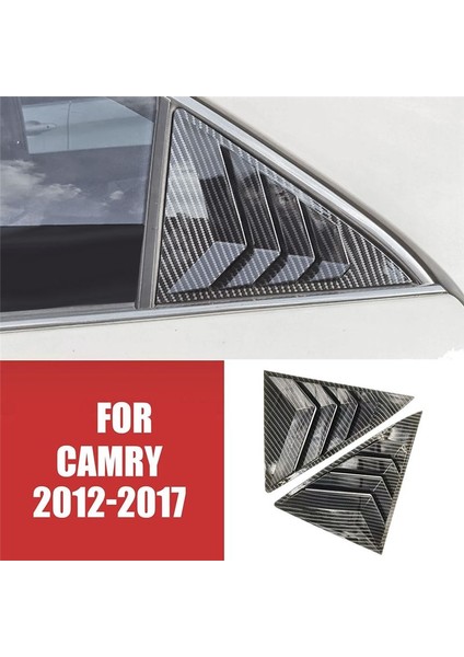 Toyota Camry 7th 2012-2017 Araba Stil Deklanşör Ven Dekorat Çıkartması Için 1pair Arka Pencere Kanjör Kapağı Trim Deflektörü (Yurt Dışından) fırsatları