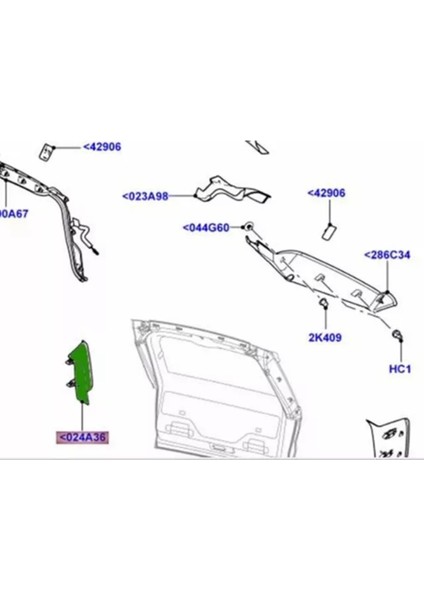 Araba Kuyruk Işık Yan Koruma Kapağı Arka Lamba Köşe Kalıplama LR045169 Land Rover Range Rover Sport 2014-2017 Için LR05679 (Yurt Dışından) fiyatları