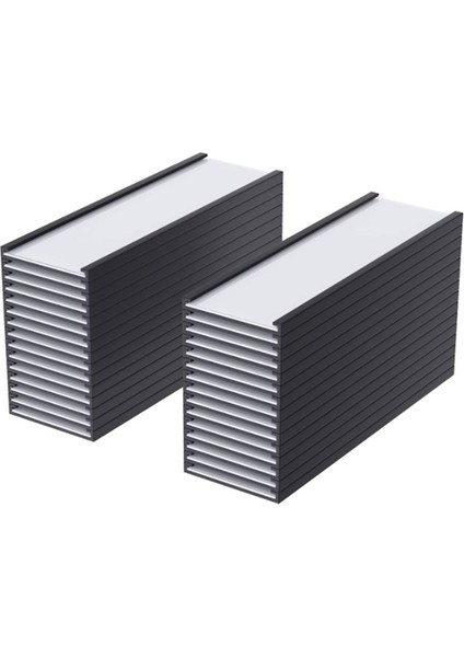 50 Paket Manyetik Etiket Tutucu C Kanalı Manyetik Etiketler Açık Plastik Koruyucu ile Manyetik Veri Kartı Tutucu (Yurt Dışından)