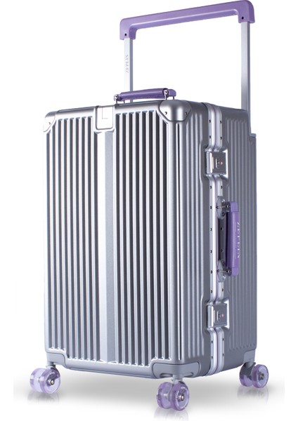 Boxy Pc Policarbon Orta Boy Valiz Silver-Mor