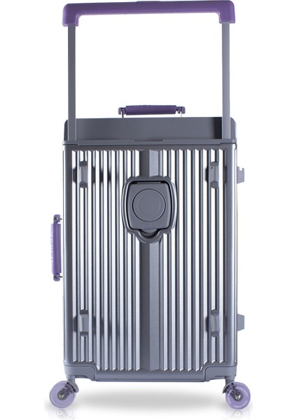 Boxy Pc Policarbon Orta Boy Valiz Silver-Mor fırsatları