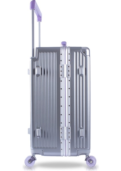 Boxy Pc Policarbon Orta Boy Valiz Silver-Mor