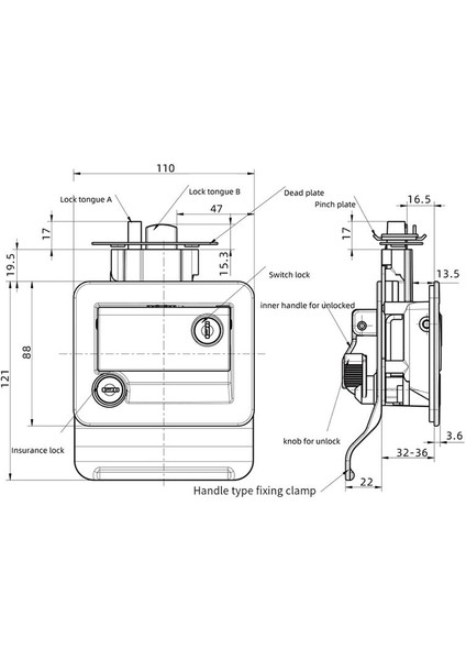 Rv Römork Giriş Kapısı Kilidi Rv Kapı Kilidi Yedek Çift Açık Kapı Deadbolt Bilgisayar Anahtar Kapı Kolu Siyah (Yurt Dışından) fiyatları