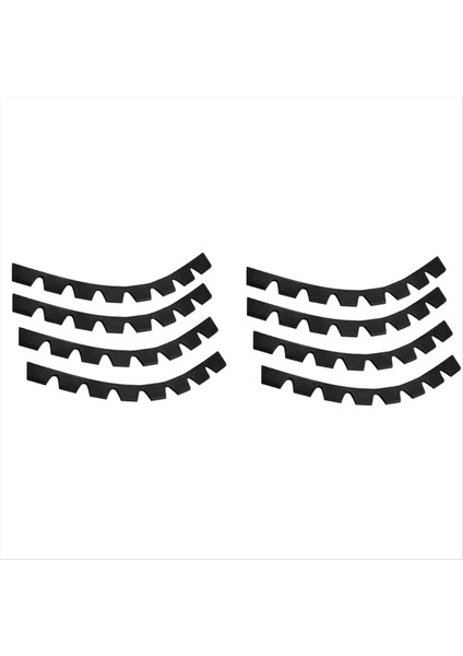 Yedek Koruma Kiti Bölüm 8pcs Aksesuarlar Anti-Çizik Tampon Araba Diy Kiti Koruyucu Kayma Plakası Kauçuk (Yurt Dışından)