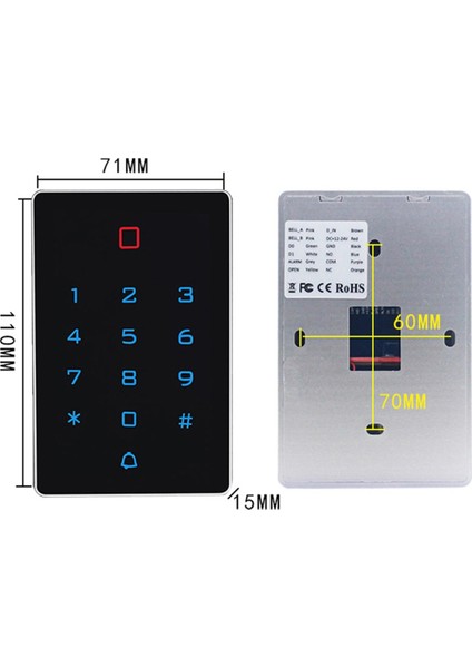 Akıllı Dokunma Şifresi Kilit Bağımsız Erişim Kontrol Sistemi Denetleyici Kimlik Kartı Kaydırma Düğmesi Kilitleme Makinesi (Yurt Dışından) indirimleri