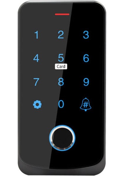 Tuya Uygulama Erişim Kontrolü Klavye Bluetooth Uzaktan Kumanda Rfıd Ic M1 Kart Parmak Izi Erişim Tuş Takımı Tf9-Tuya Siyah (Yurt Dışından)
