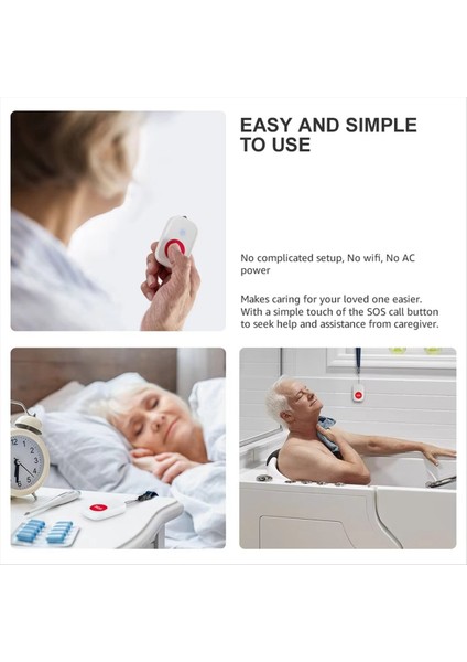 S26 Kablosuz Akıllı Kapı Zili Bakım Kapı Zili Yaşlı Acil Durum Çağrı Cihazı Hemşirelik Çevranı Hemşirelik Çevranı Sos Alarm Sistemi (Yurt Dışından) fırsatları