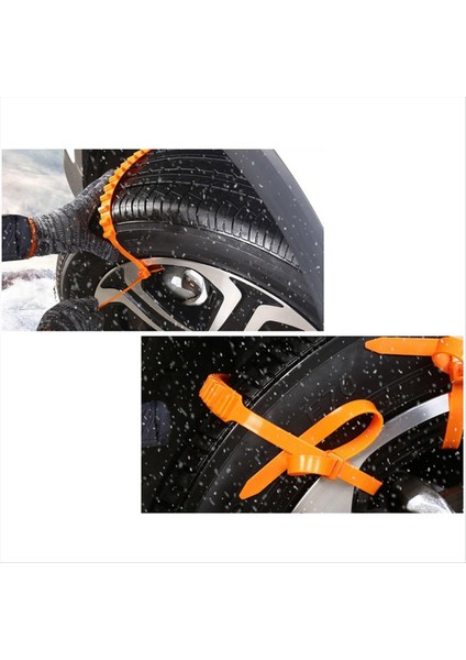 40PCS Anti-Skid Kar Zincirleri Araba Kış Lastiği Tekerlekleri Araç Kamyonu Karlı Çamur Tekerlek Lastik Kablosu Bağları Ön Anti-Kayma Zincirleri (Yurt Dışından) indirimleri