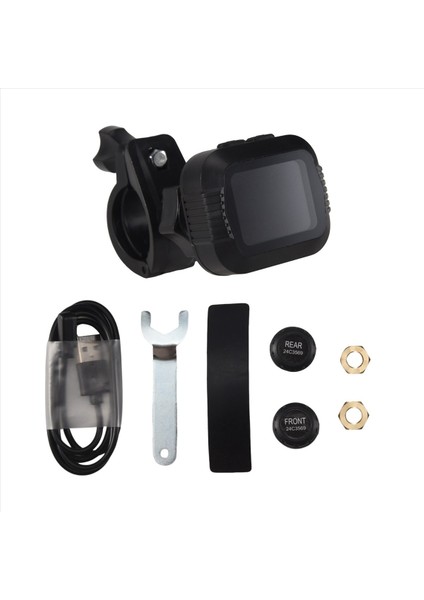 Su Geçirmez Motosiklet Gerçek Zamanlı Lastik Basınç Izleme Sistemi Harici Sensör Kablosuz LCD Ekran Moto Tpms (Yurt Dışından) fiyatları