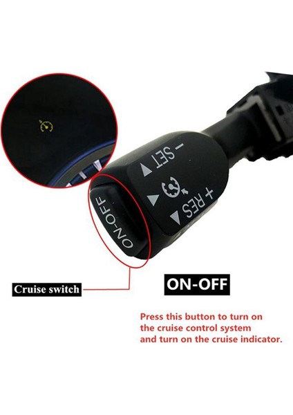 Toyota Corolla Için Cover 45186-02310 ile Direksiyon Simidi Seyir Kontrol Anahtarı 84632-34011 (Yurt Dışından) fiyatları