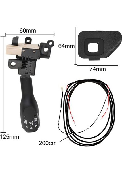 Toyota Corolla Için Cover 45186-02310 ile Direksiyon Simidi Seyir Kontrol Anahtarı 84632-34011 (Yurt Dışından) modelleri