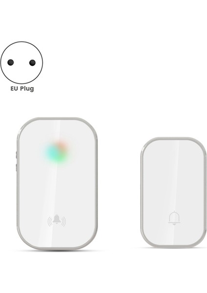 Akıllı Kablosuz Kapı Zili 300M Menzilli Ev Hoş Geldiniz Kapı Zili 38 Şarkılar Melodiler Kapısı Zili Chime White &amp Gümüş (Eu) (Yurt Dışından) indirimleri