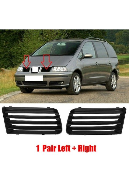 2pcs L+R Ön Üst Tampon Radyatör Grille Trim 7M785365301C 7M785365401C Koltuk Alhambra 7m 2001-2010 (Yurt Dışından) modelleri