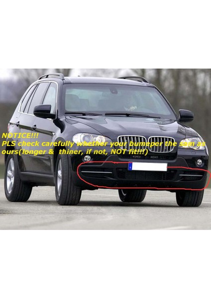 Sağ Ön Alt Tampon Grille Kapak Krom Kalıp Trim For-Bmw X5 E70 X6 E71 2007-2010 51117159594 51117168924 (Yurt Dışından) fırsatları