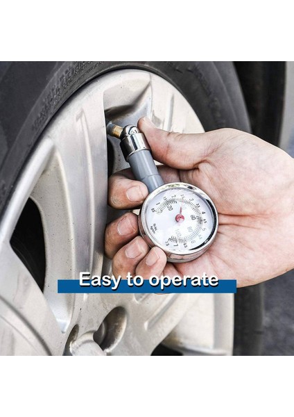 2x Küçük Lastik Basınç Göstergesi 10-100PSI Motosikletler Için Doğru Mekanik Çinko Alaşım Hava Gage Arabalar Suv Atv (Yurt Dışından) fırsatları