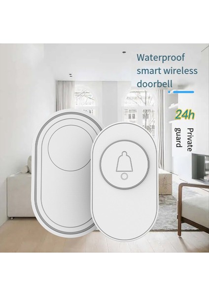 433MHZ Kablosuz Kapı Zili Su Geçirmez Akıllı Ev Kapı Zili Kiti Gece Görüşü Floresan Yüzük Flaş Güvenlik Alarmı Ab Fişi (Yurt Dışından) fırsatları