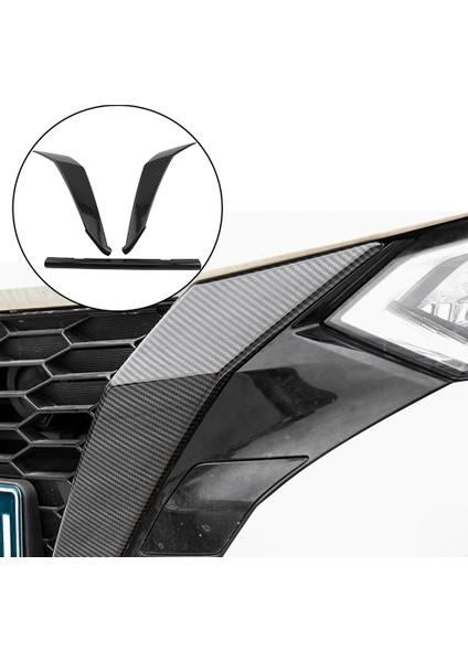 Nissan Sentra Bluebird Sylphy Almera 2020 2021 Karbon Fiber Ön Izgara Izgaraları Kapak Trim Head Izgara Şerit (Yurt Dışından) modelleri