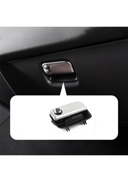 Araba Dash Glove Box Yolcu Yan Kapı Anahtarı Tutam Porsche Macan 718 Cayman Boxster Panamera 911 (Siyah) (Yurt Dışından) modelleri
