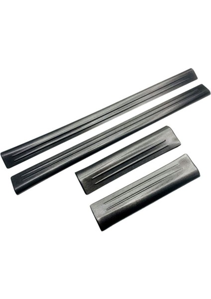 4pcs Honda Vezel Hr-V Hrv 2021-2023 Scuff Plaka Pastılı Çelik Siyah (Yurt Dışından)