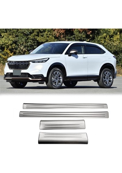 4pcs Honda Vezel Hr-V Hrv 2021-2023 Scuff Plaka Pastılı Çelik Siyah (Yurt Dışından) indirimleri