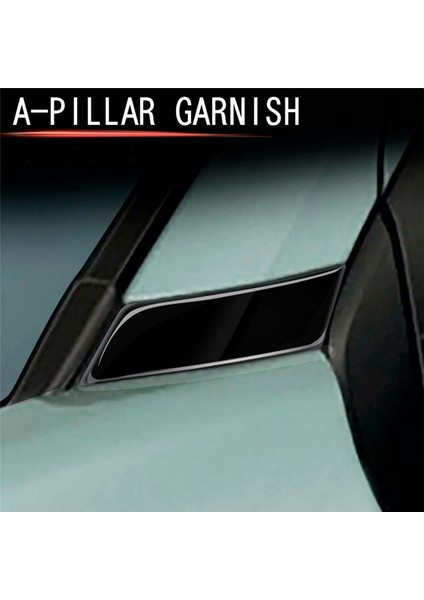 Parlak Siyah Dış Pillar Ön Yan Pencere Paneli Kapak Toyota Sienta Için Garnitür 10 Serisi 2022 2023 (Yurt Dışından) modelleri