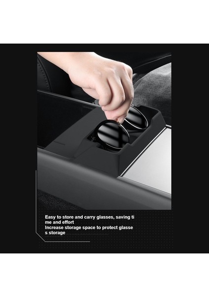 Tesla Model Y Juniper 2025 Silikon Tepsisi Kolçak Kutusu Organizatör Iç Otomobil Parçaları Için Merkez Konsol Gözlükleri Depolama Kutusu (Yurt Dışından) modelleri