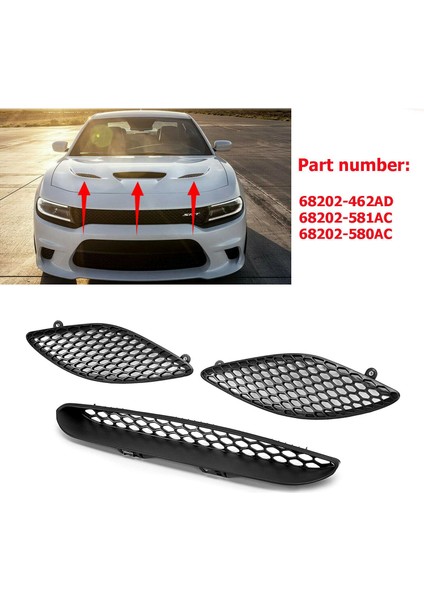 Dodge Charger Srt Hellcat 2015-2020 68202462AD Için Araba Ön Kaput Izgara Izgara Kapak Kapağı Kepçe Çerçevesi (Yurt Dışından) fiyatları