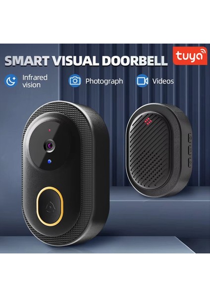 Tuya Wifi Video Kapı Zili Kablosuz Kamera Ir Alarm Güvenliği Akıllı Ev Wifi Interkom Kapı Çan Kamera Ev Beyaz (Yurt Dışından) fiyatları