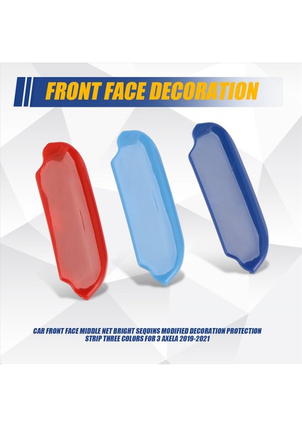 Araba Ön Yüz Orta Net Parlak Pullar Değiştirilmiş Dekorasyon Koruma Şeridi Mazda Için Üç Renk 3 Axela 2019-2021 (Yurt Dışından) fırsatları