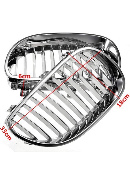 Ön Tampon Krom Sport Geniş Böbrek Grille Izgara For-Bmw E60 E61 5 Serisi M5 2003-2009 51137065701 (Yurt Dışından) fırsatları