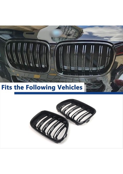Bmw X3 F25 2010-2013 Ön Tampon Böbrek Yarışı Grille Hood Spor Çift Çift Izgara Kapağı 51117237422 51117237421 (Yurt Dışından) fiyatları
