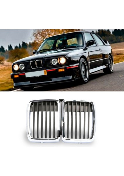 Bmw E30 M3 3 Serie Için Ön Davlumbaz Böbrek Izgara Merkezi Krom Siyah 1982-1991 (Yurt Dışından) modelleri